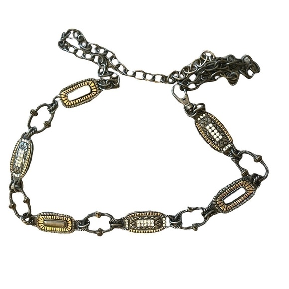 ▶️ Chico’s ◀️ Dark Metal Chain Boho Belt main image 8